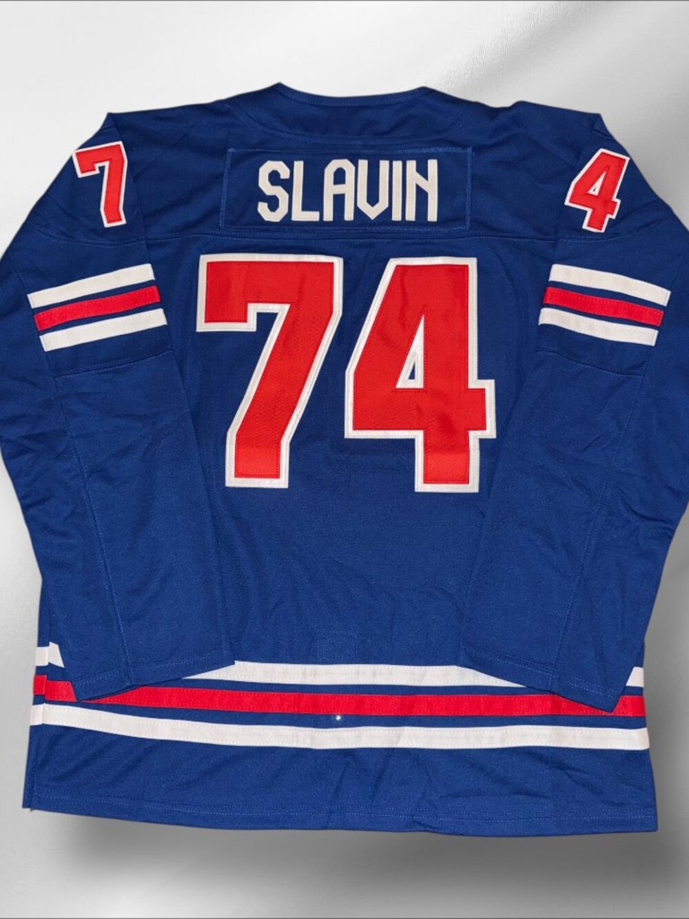 JACCOB SLAVIN TEAM USA OLYMPIC BLUE WHITE JERSEY BRAND NEW NICE!!